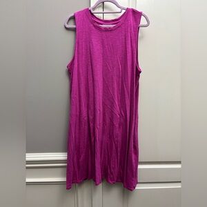Women’s J.Jill sleeveless slub knit pleat-back dress